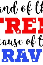 Land Of The Free Because Of The Brave, 4th Of July, America Free Svg File