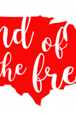 Land Of The Free, USA Map, 4th Of July Free Svg File