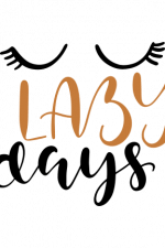 Lazy Days, Eyelashes Free Svg File