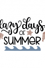 lazy days of summer, beach free svg file