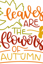 leaves are the flowers of autumn, falling free svg file
