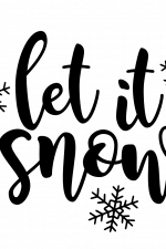 let it snow, christmas free svg file