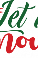 let it snow, sign, christmas, holiday free svg file