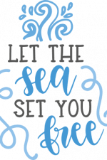 let the sea set you free, summer free svg file