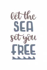 let the sea set you free, summer free svg file