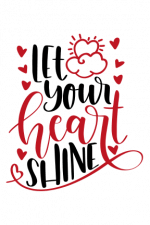 Let Your Heart Shine, Hearts Free Svg File
