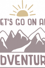 let's go on an adventure, mountains, hiking free svg file