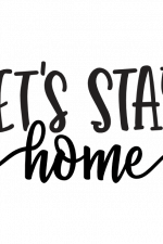 Let's Stay Home sign Free Svg File