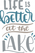 life is better at the lake, summer, vacation free svg file