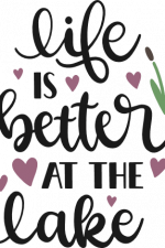 life is better at the lake, summer, vacation free svg file