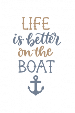 life is better on the boat, sailing free svg file