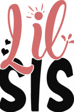 lil sis, pregnancy announcement free svg file
