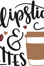 lipsticks and lattes, girly free svg file