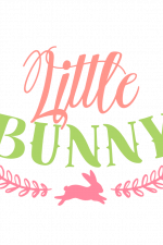 Little Bunny, Baby Boy Girl Onesie, Easter Free Svg File