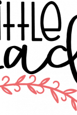 little lady, baby girl free svg file