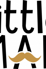 little man, moustache, baby boy free svg file