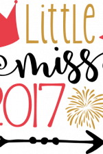 little miss 2017, new year free svg file
