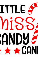 Little Miss Candy Cane, Christmas Free Svg File
