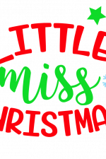 Little Miss Christmas, Holiday Free Svg File