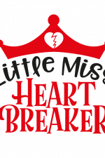 Little Miss Heart Breaker, Funny Baby Girl Free Svg File