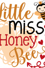 little miss honey bee, baby girl free svg file