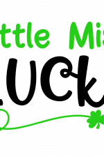 Little Miss Lucky, St Patrick's Day, St Paddy's Day, Clover Leaf Free Svg File