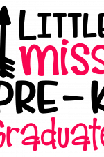 Little Miss Pre-k Graduate Free Svg File