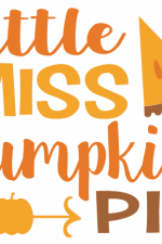 Little Miss Pumpkin Pie, Thanksgiving Day Free Svg File