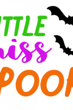 Little Miss Spooky, Bats, Stars, Halloween Free Svg File