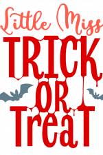 Little Miss Trick Or Treat, Halloween Svg file