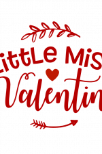 Little Miss Valentine, Baby Girl, Love Free Svg File