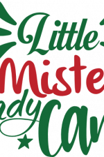 little mister candy canes, bauble,
  holly leaves, christmas free svg file