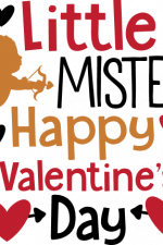 little mister happy valentine's day, baby boy free svg file