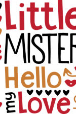 little mister hello my love, valentine's day free svg file
