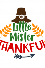 Little Mister Thankful, Thanksgiving Free Svg File