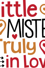 little mister truly in love, valentine's day free svg file