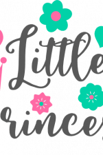 little princess, crown, baby girl, floral t-shirt design free svg file