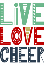 Live Love Cheer, Cheerleading Free Svg File