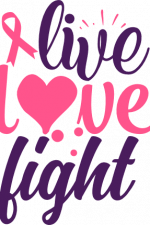 live love fight, sign, cancer awareness free svg file