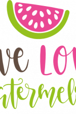 live love watermelon, summer free svg file