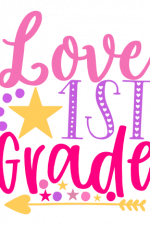 Love 1st Grade, School Free Svg File