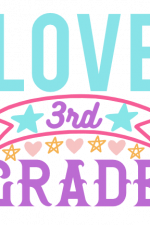 Love 3rd Grade, Elementary School Free Svg File