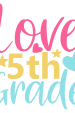 Love 5th Grade, Elementary School Free Svg File