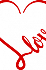 love heart shape, valentine's day - free svg file for members