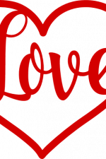 love heart with arrow, valentine's day free svg file