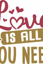 love is all you need, valentine's day free svg file