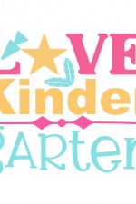 Love Kindergarten, Kids School Free Svg File