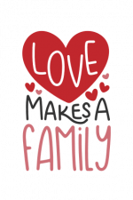 Love Makes A Family, Hearts SVg File