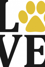 love sign, paw print, pet lover free svg file