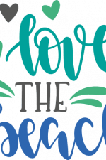 love the beach, summer free svg file